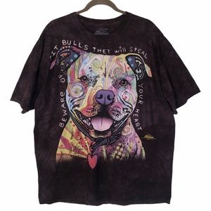 The Mountain Beware of Pit Bulls T-Shirt sz 2XL